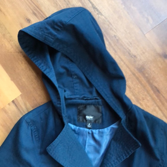 BOGO Mossimo hooded trench coat - Picture 2 of 3